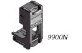 supporto adattatore rj nero